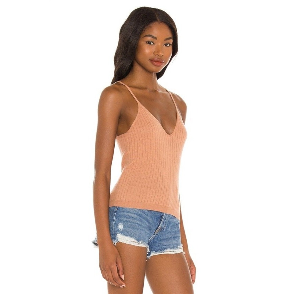 NWT One Grey Day Small Knit Eden Silk Blend Peach Tank Top 132446